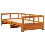 Dormeuse senza Materasso Marrone Cera 80x200 cm Legno di Pino