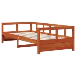 Dormeuse senza Materasso Marrone Cera 80x200 cm Legno di Pino