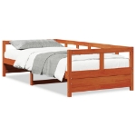 Dormeuse senza Materasso Marrone Cera 90x190 cm Legno di Pino