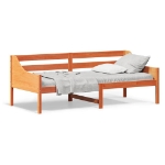 Dormeuse senza Materasso Marrone Cera 90x200 cm Legno di Pino