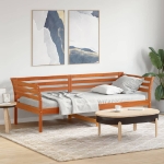 Dormeuse senza Materasso Marrone Cera 90x200 cm Legno di Pino