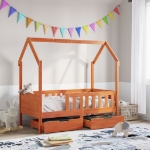 Giroletto Bambini con Cassetti 70x140 cm Legno Massello di Pino