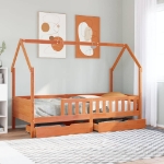 Giroletto Bambini con Cassetti 90x200 cm Legno Massello di Pino