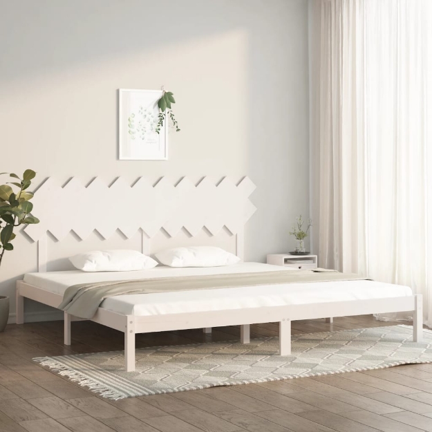 Giroletto Bianco 200x200 cm in Legno Massello