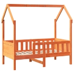 Giroletto Casetta Bambini Marrone Cera 70x140 cm Massello Pino