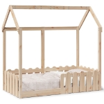 Giroletto Casetta per Bambini 70x140 cm Legno Massello di Pino