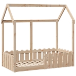 Giroletto Casetta per Bambini 70x140 cm Legno Massello di Pino