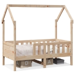 Giroletto Casetta per Bambini 70x140 cm Legno Massello di Pino