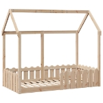 Giroletto Casetta per Bambini 80x160 cm Legno Massello di Pino