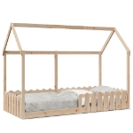 Giroletto Casetta per Bambini 90x200 cm Legno Massello di Pino