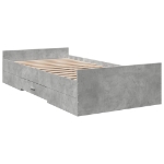 Giroletto Cassetti Grigio Cemento 100x200 cm Legno Multistrato