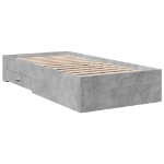 Giroletto Cassetti Grigio Cemento 100x200 cm Legno Multistrato