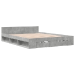 Giroletto Cassetti Grigio Cemento 120x200 cm Legno Multistrato