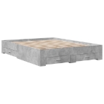 Giroletto Cassetti Grigio Cemento 150x200 cm Legno Multistrato