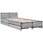 Giroletto Cassetti Grigio Sonoma 100x200 cm Legno Multistrato