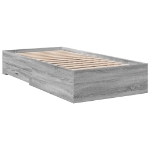 Giroletto Cassetti Grigio Sonoma 100x200 cm Legno Multistrato