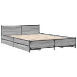 Giroletto Cassetti Grigio Sonoma 120x190 cm Legno Multistrato