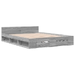 Giroletto Cassetti Grigio Sonoma 120x190 cm Legno Multistrato