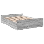 Giroletto Cassetti Grigio Sonoma 120x200 cm Legno Multistrato