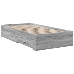 Giroletto Cassetti Grigio Sonoma 75x190 cm Legno Multistrato