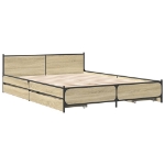 Giroletto Cassetti Rovere Sonoma 135x190 cm Legno Multistrato