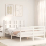 Giroletto con Testiera Bianco Small Double Legno Massello