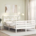 Giroletto con Testiera Bianco Small Double Legno Massello