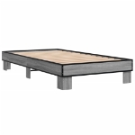 Giroletto Grigio Sonoma 100x200 cm Legno Multistrato e Metallo