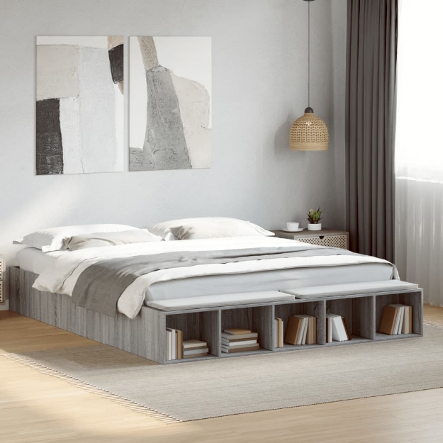 Giroletto Grigio Sonoma 200x200 cm in Legno Multistrato