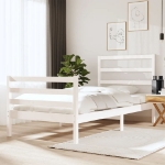 Giroletto in Legno Massello Bianco 75x190 cm Small Single