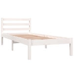 Giroletto in Legno Massello Bianco 75x190 cm Small Single