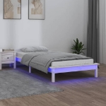 Giroletto LED Bianco 75x190 cm Small Single Legno Massello