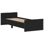 Giroletto Nero 75x190 cm Small Single in Legno Multistrato