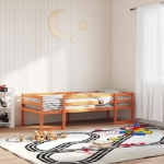 Giroletto per Bambini Marrone Cera 90x190cm Legno Massello Pino