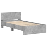 Giroletto Testiera Grigio Cemento 100x200 cm Legno Multistrato