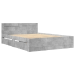 Giroletto Testiera Grigio Cemento 120x190 cm Legno Multistrato