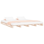 Letto a Pallet 150x200 cm Legno Massello di Pino 5FT King Size