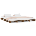 Letto a Pallet senza Materasso Ambra 120x200cm Legno Massello