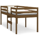 Letto a Soppalco Ambra 75x190 cm in Legno Massello di Pino