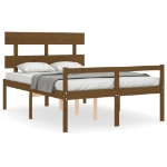 Letto Anziani senza Materasso Ambrato 140x190cm Legno Massello