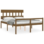 Letto Anziani senza Materasso Marrone Ambra King Legno Massello