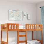 Letto Bambini senza Materasso Marrone Cera 75x190 cm Legno Pino