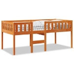 Letto Bambini senza Materasso Marrone Cera 75x190 cm Legno Pino