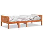 Letto Bambini senza Materasso Marrone Cera 80x200 cm Legno Pino