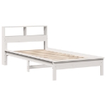 Letto con Libreria senza Materasso 75x190 cm in Legno Pino