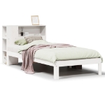 Letto con Libreria senza Materasso 75x190 cm in Legno Pino