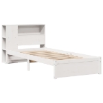 Letto con Libreria senza Materasso 75x190 cm in Legno Pino