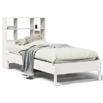 Letto con Libreria senza Materasso 75x190 cm in Legno Pino