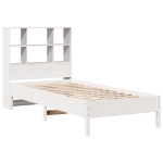 Letto con Libreria senza Materasso 75x190 cm in Legno Pino