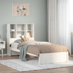 Letto con Libreria senza Materasso 75x190 cm in Legno Pino